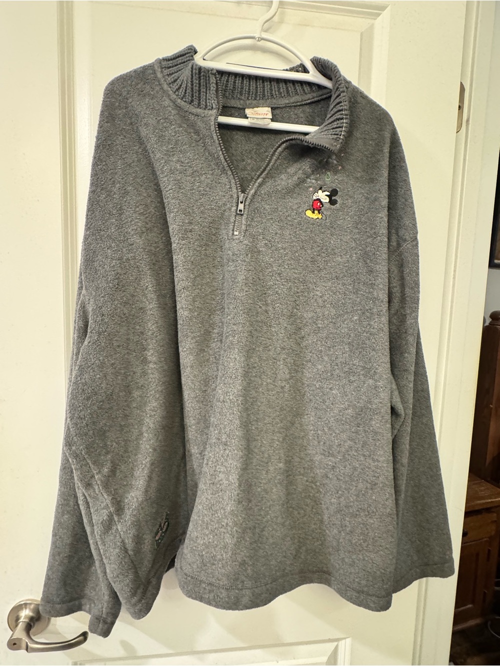 Disney Gray Pullover with Red Disney Store Logo